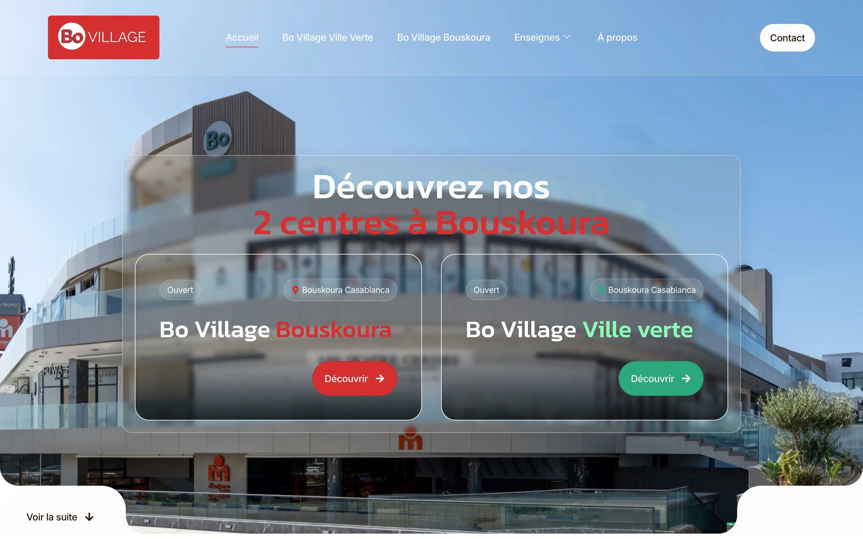 Aperçu du site Bo Village