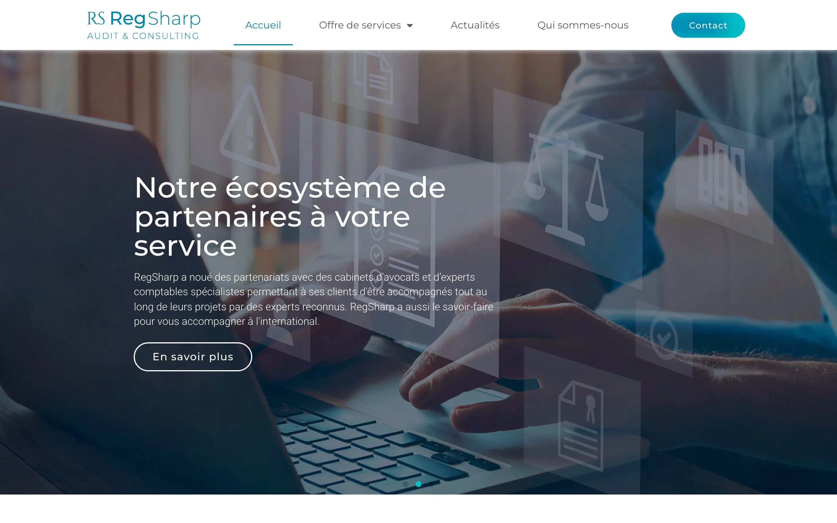 Aperçu du site RegSharp Audit & Consulting
